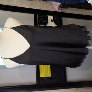 Free People Black Camisole with Lace Detail, NWT